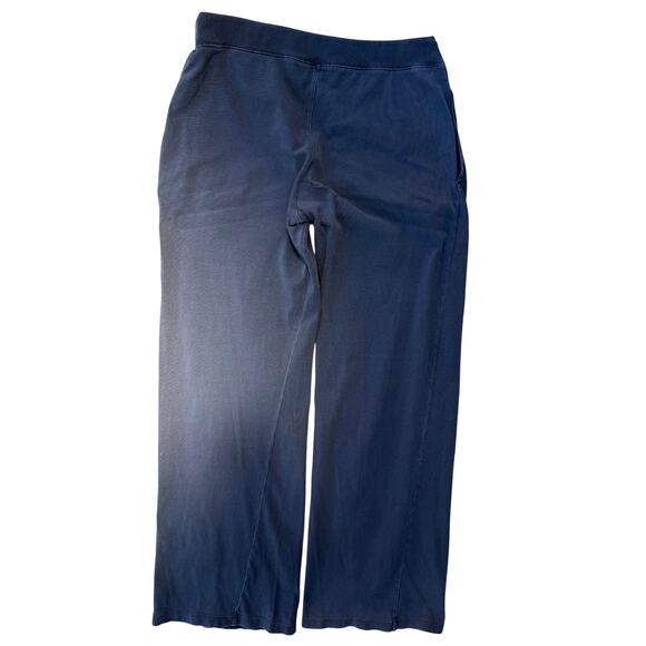 Brandy Melville Sweatpants Womens Blue Wide Leg Lounge Drawstring - Picture 2 of 4